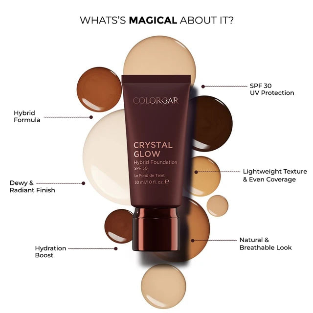 Colorbar Crystal Glow Hybrid Foundation Spf-30 30ml