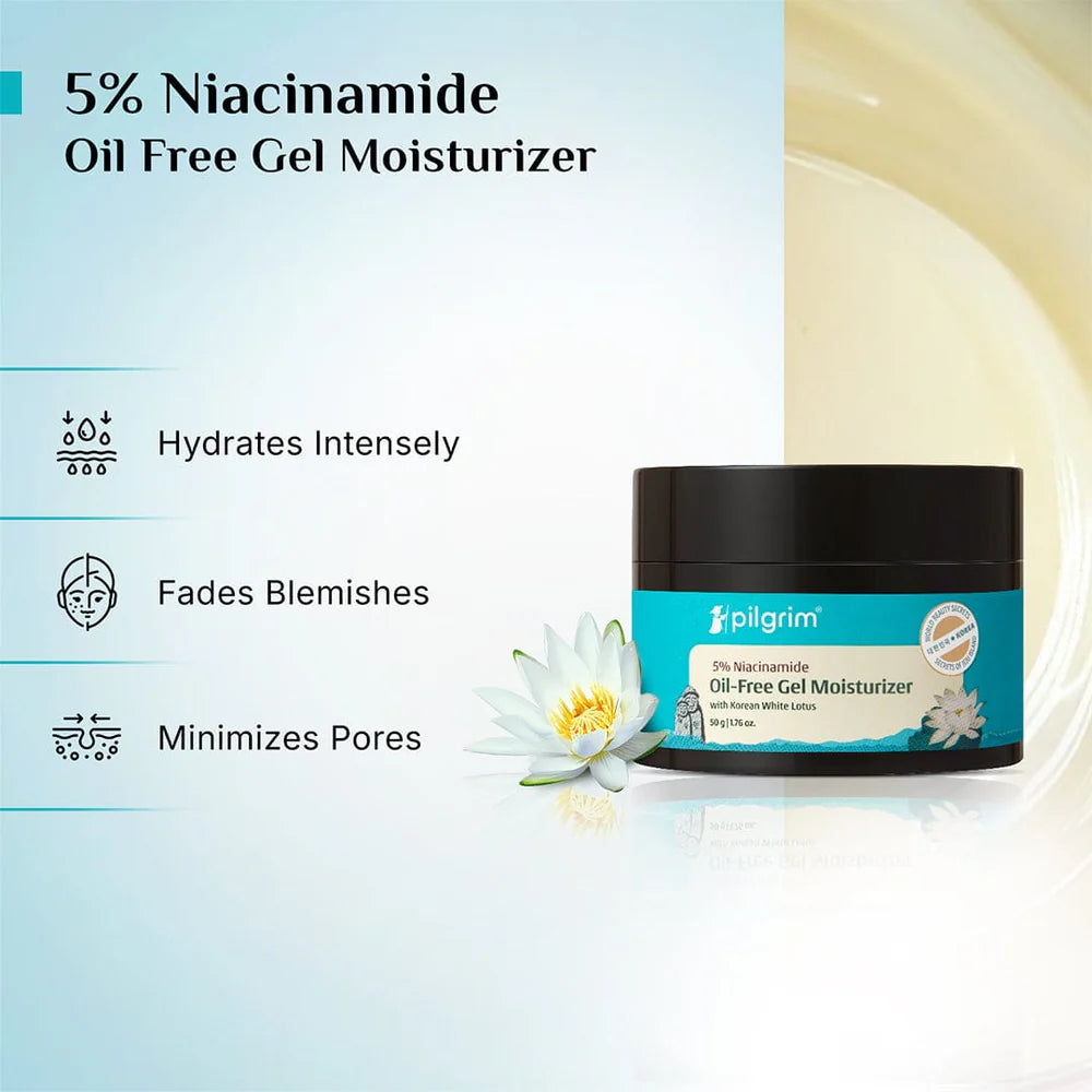 pilgrim 5% Niacinamide Oil-Free Gel Moisturizer 50g