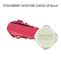 Jovees Herbal Strawberry Moisture Surge Lip Balm | 24 Hour Hydration | Rejuvenates Dry and Chapped Lips | Gives Soft & Shiny Lips 8g