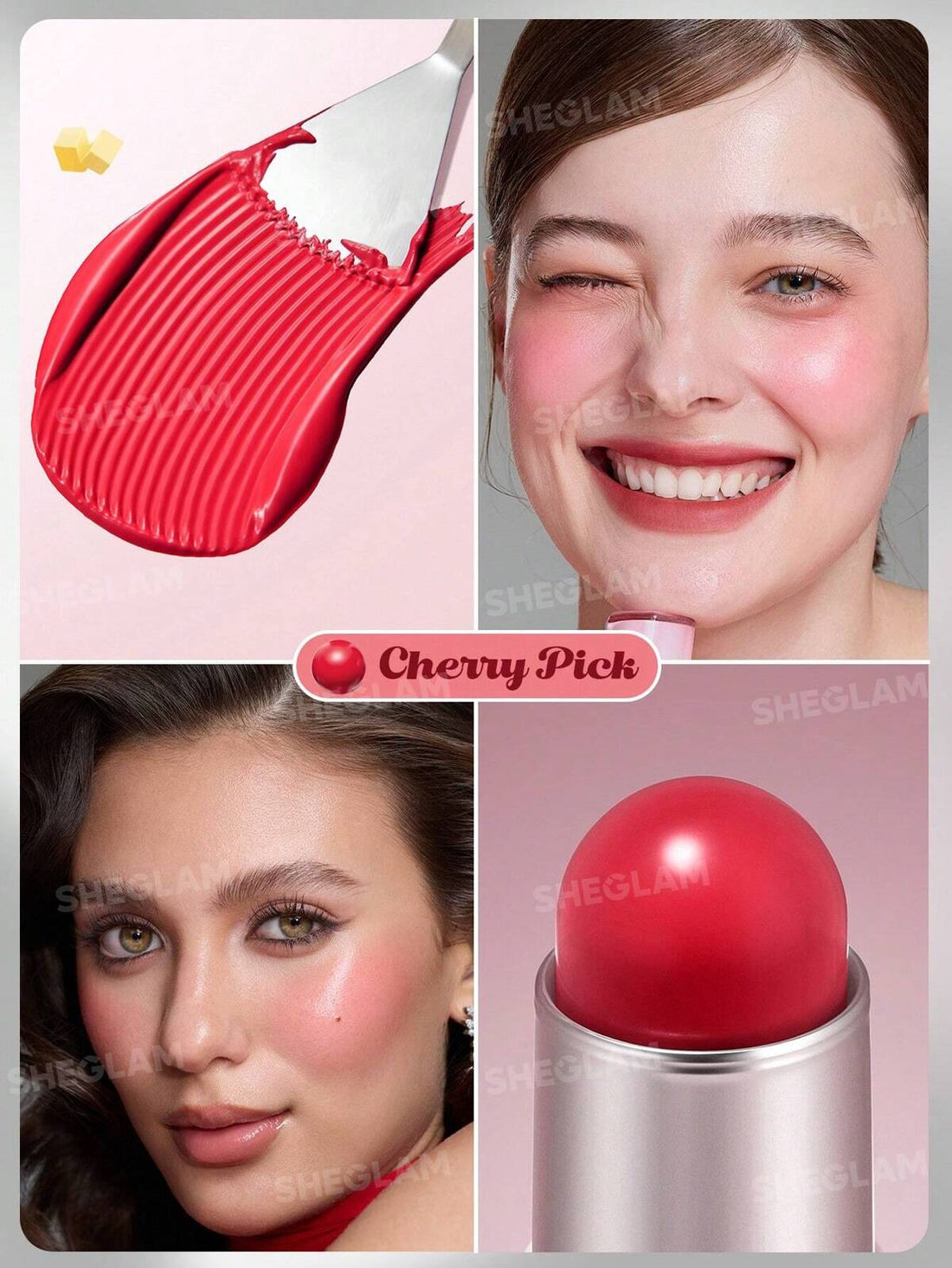 SHE GLAM Buttery Bliss Blush Stick-Guava Juice 6g