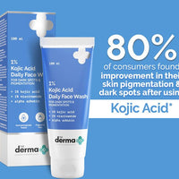 The Derma co 1% Kojic Acid Face Wash with Niacinamide & Alpha Arbutin For Dark Spots & Pigmentation - 100ml