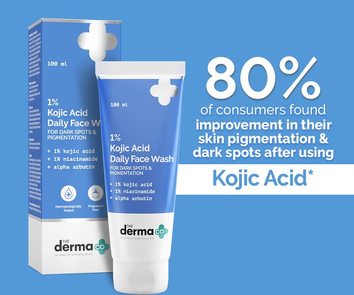 The Derma co 1% Kojic Acid Face Wash with Niacinamide & Alpha Arbutin For Dark Spots & Pigmentation - 100ml