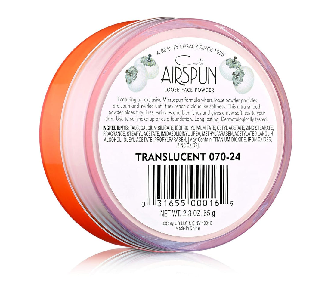 Coty Airspun jumbo size Loose Face Powder Translucent 070-24 65g