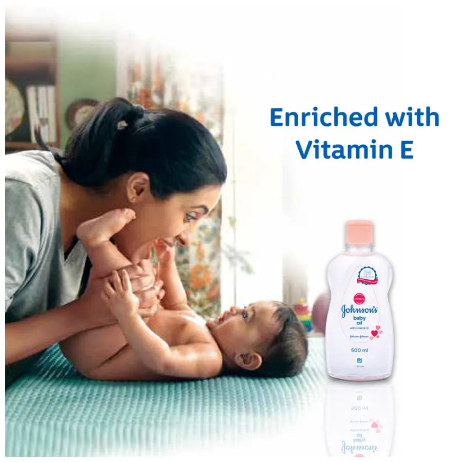 Johnson's Baby Oil With Vitamin-E 500ml