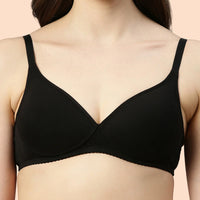 Enamor-A039 Perfect Coverage T-Shirt Bra - Supima Cotton Padded Wirefree Medium Coverage