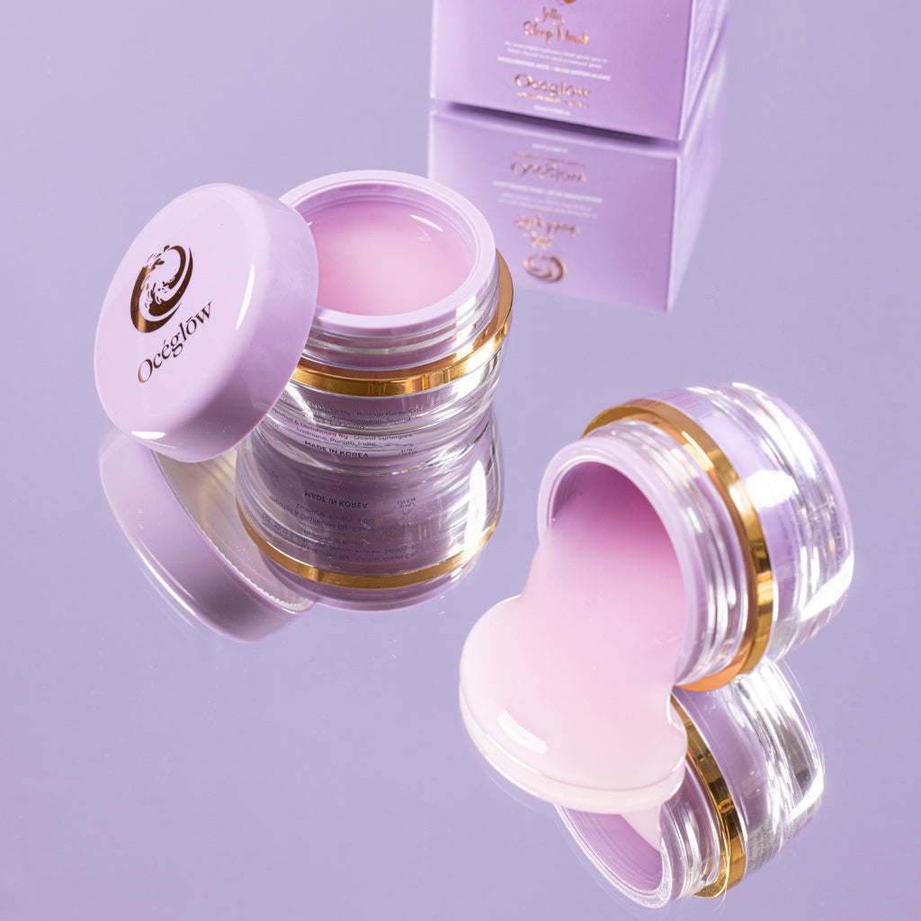 Oceglow South Korean Hydrating Sleeping Jelly Mask – Fights Dark Spots, Wrinkles & Pigmentation 51ml