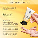 SUGAR Cosmetics Tan Ban 1% Kojic Acid Sunscreen SPF60 ++++ | 1% Peptide Complex | Barrier Repair | No White Cast | 50ml