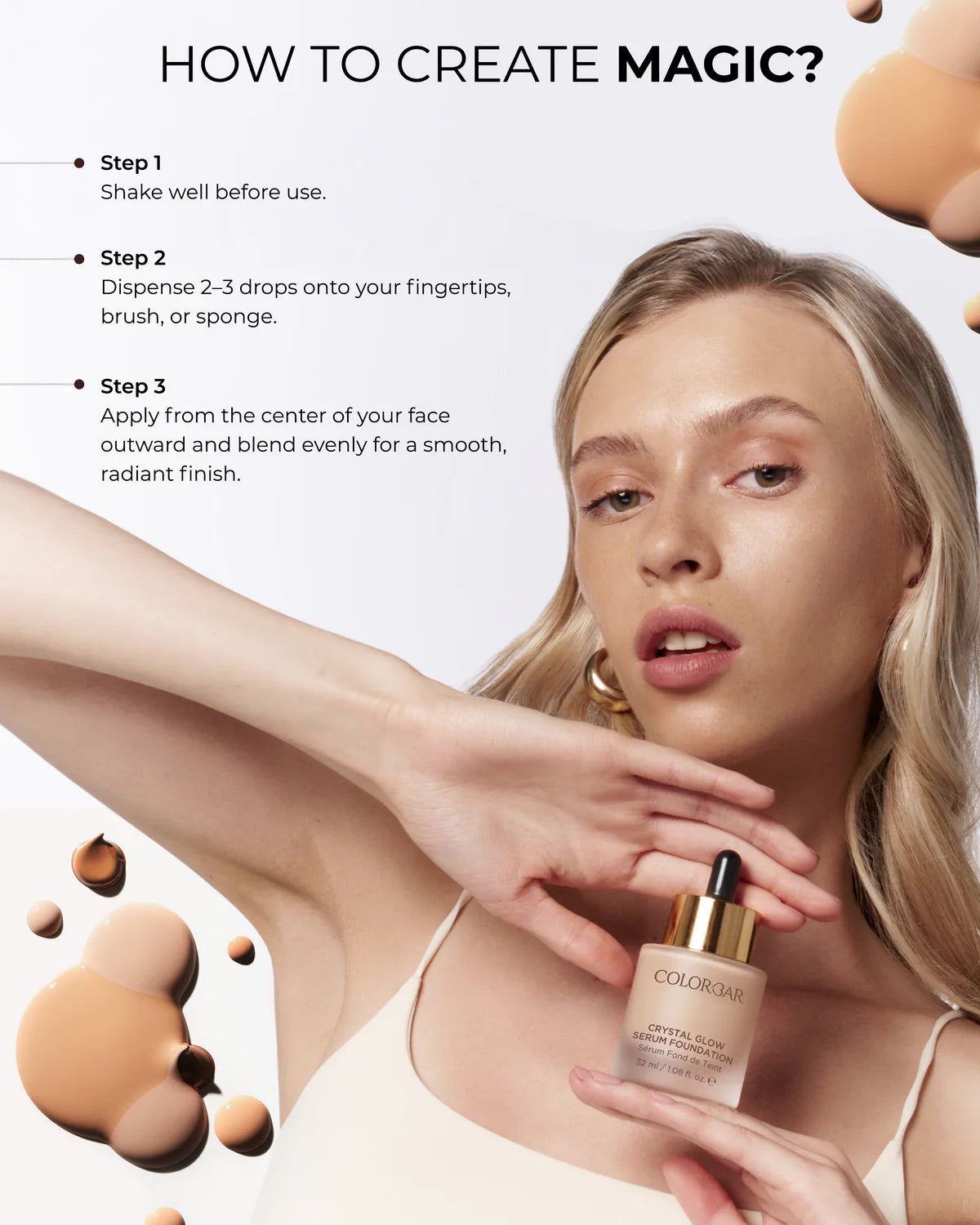 Colorbar Crystal Glow Serum Foundation 32ml