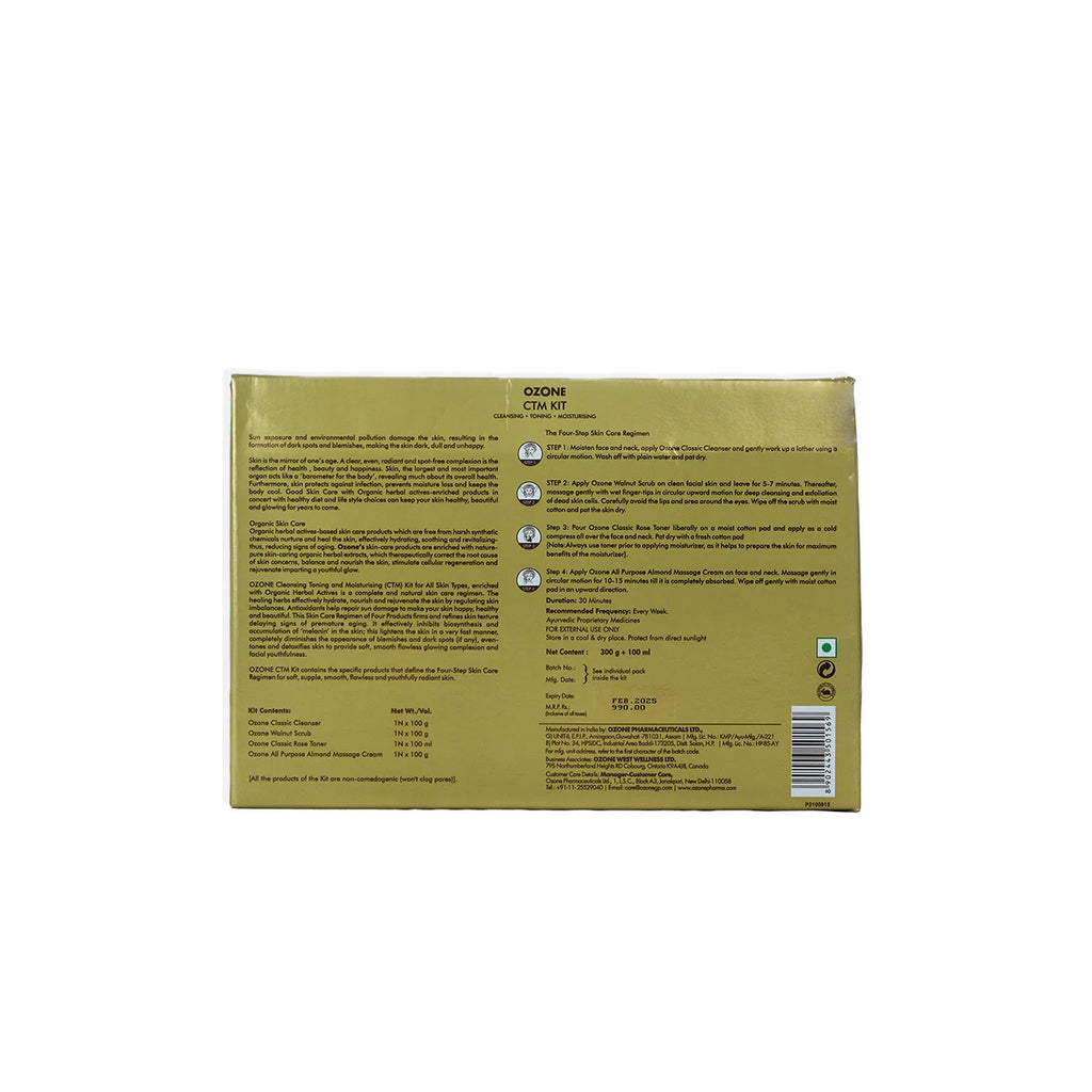 ozone CTM Kit Cleansing`Toning`Moisturising 300g + 100ml