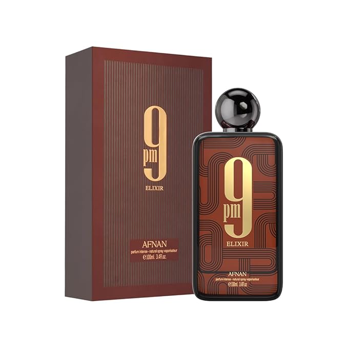 Afnan 9 PM Elixir Unisex Extrait de Parfum, 100ml