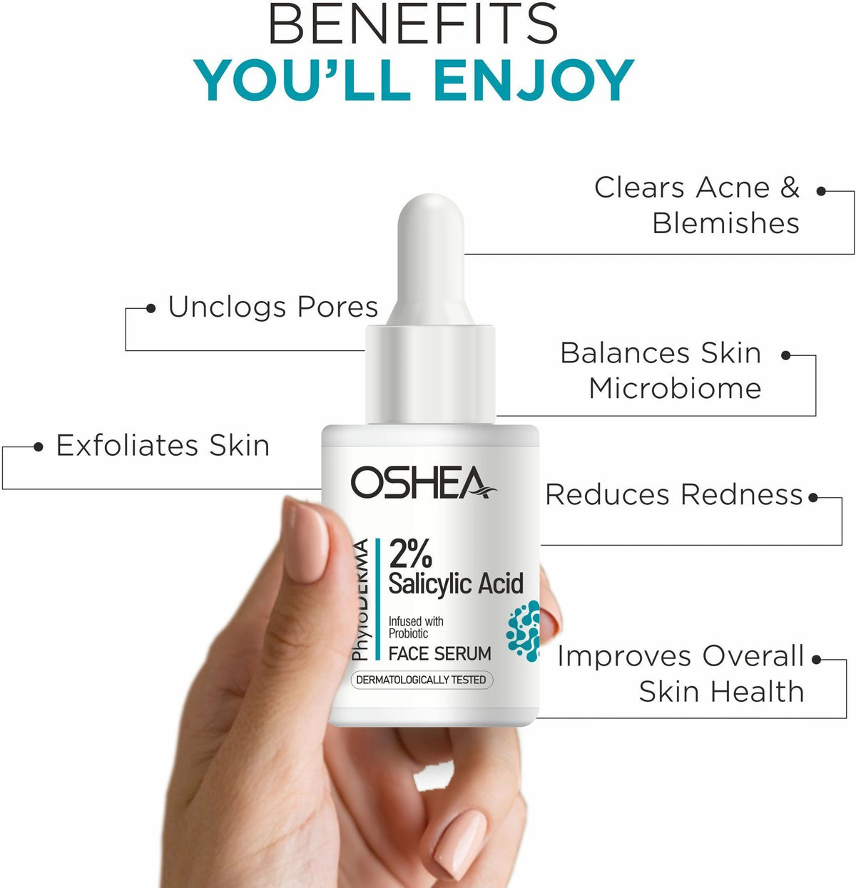 Oshea Herbals 2% Salicylic Acid Infused With Probiotic Face Serum 30ml