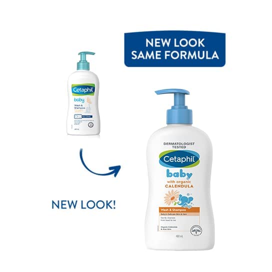 Cetaphil Baby With Organic Calendula Wash & Shampoo 400ml