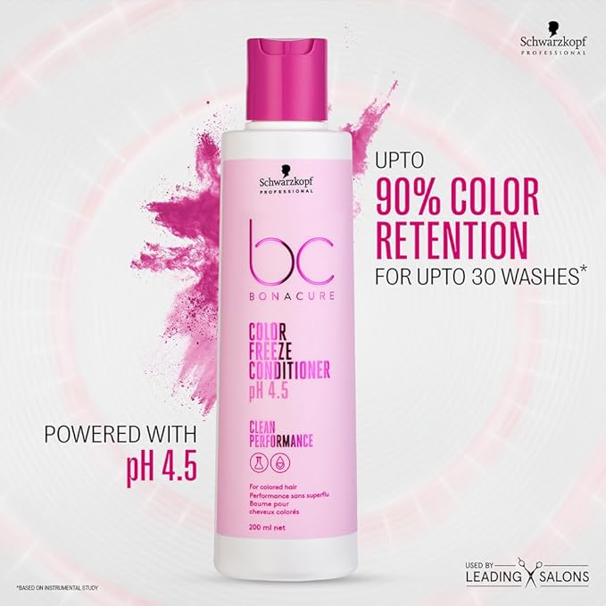 Schwarzkopf Professional Bc Ph4.5 Color Freeze Conditioner, Pink, 200ml