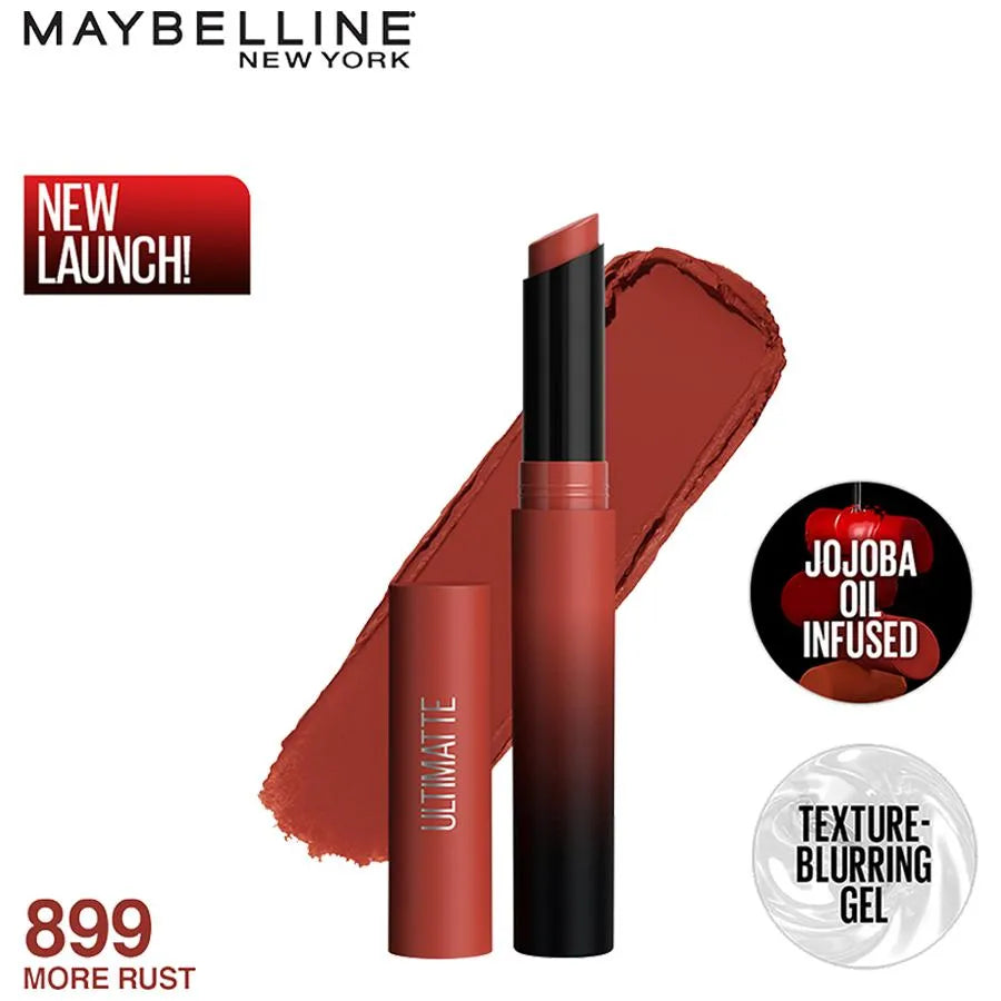 Maybelline New York Colour Sensational Ultimatte Lipstick Highly Pigmented Lightweight Formula 899 More Rust 1.7gm