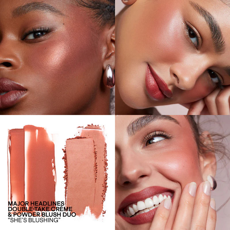 Patrick Ta For Face Double-Take Creme & Powder Blush Duo Creme Double Tenue & Poudre Blush