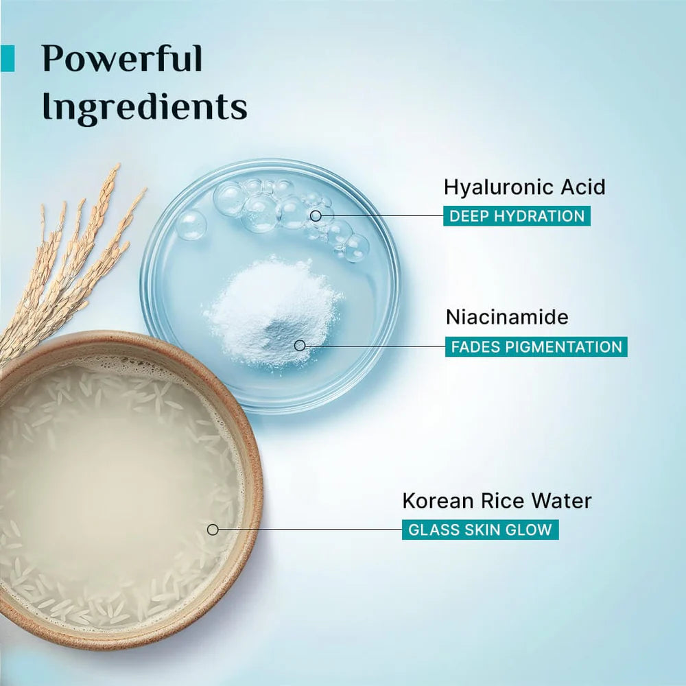pilgrim Korean Rice Water Hydra Glow Gel Face Wash 100ml