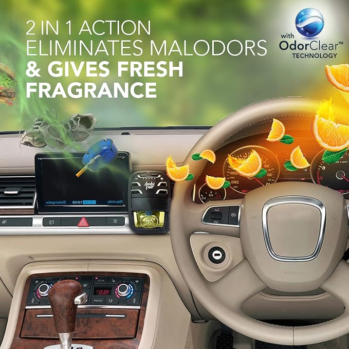 Ambi Pur Sweet Citrus And Zest Car Air Freshener Starter 7.5ml