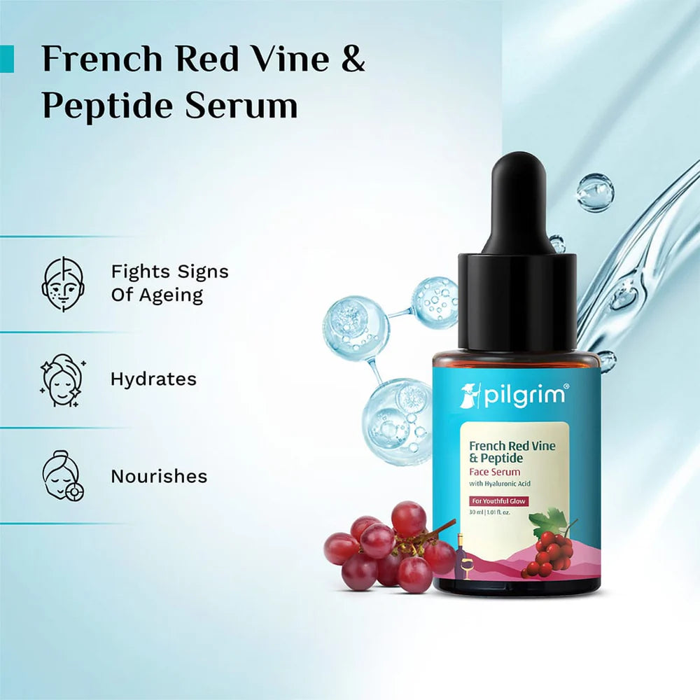 pilgrim Red Vine Face Serum for Anti-Ageing! 30ml
