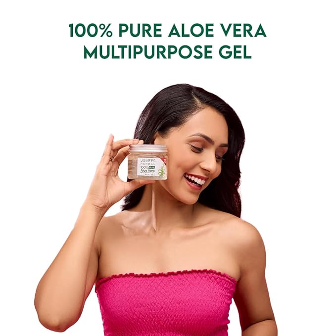 Jovees Herbal 100% Pure Aloe Vera Gel for Face Hair 200g