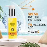 Faces Canada Sunscreen Lotion SPF50+ PA+++ 1% Hyaluronic Acid Vit-C 100ml