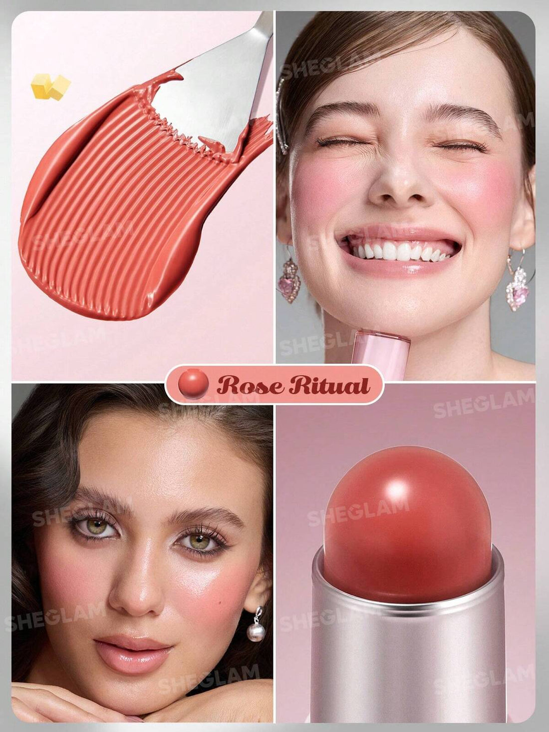 SHE GLAM Buttery Bliss Blush Stick-Guava Juice 6g