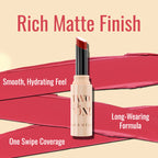 Character Cosmetics Two In One - Lipstick & Lipcare 2g