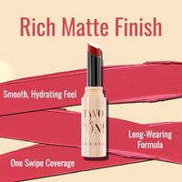 Character Cosmetics Two In One - Lipstick & Lipcare 2g