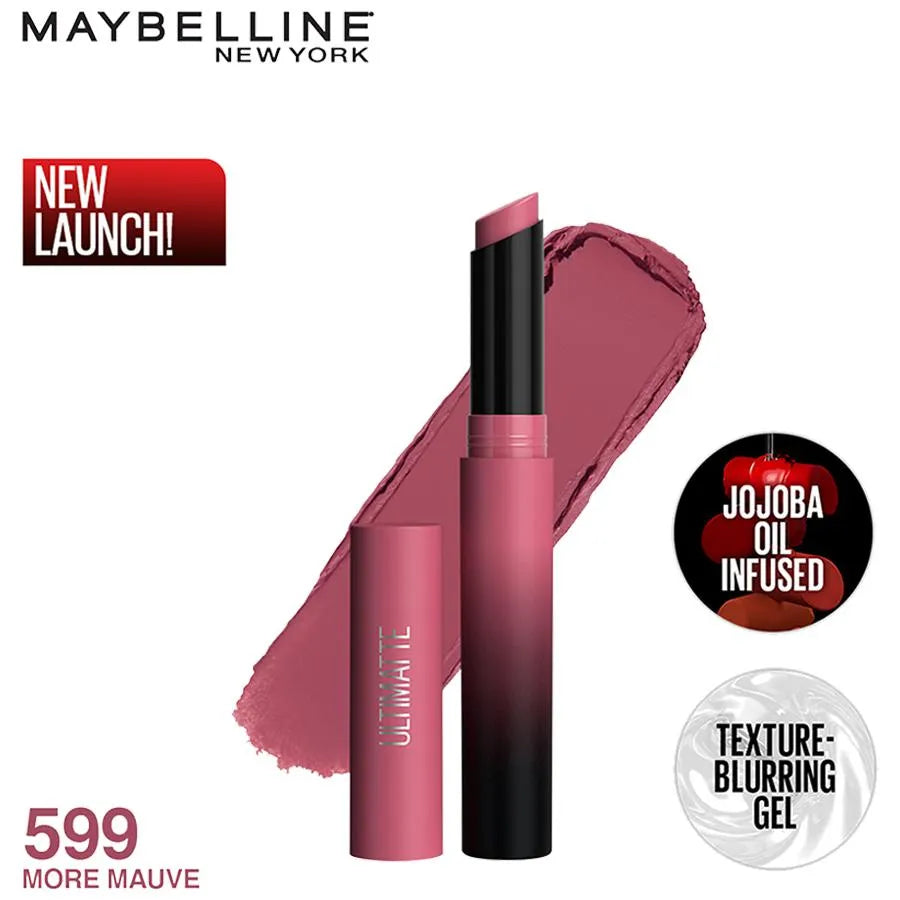 Maybelline New York Colour Sensational Ultimatte Lipstick Highly Pigmented Lightweight Formula 599 More Mauve 1.7gm