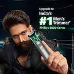 Philips India's No.1 Men's Trimmer* | Effortless styling | BeardSense Technology | All-in-One Grooming 11 in 1 Trimmer Kit- Face, Head, Body | IPX7 Waterproof MG5932