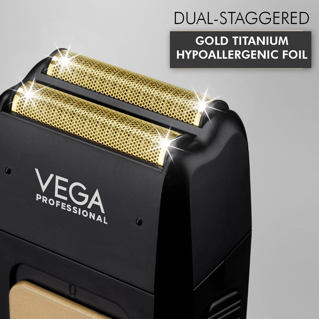 VEGA PROFESSIONAL Pro Shave Hair Shaver for Salon Professionals, Barbers and Salon-Like Shave at Home With Gold Titanium Foil & 210 Mins Runtime, (VPPFS-01)