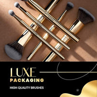 MARS Artist's Arsenal Makeup Brush Set for Professional Makeup | Eyeshadow Blending Brushes (3pcs) | Foundation, Blush, Powder and Foundation Brush (1pcs each) Pack of 6