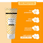 Glow Up VANILLA SUNSCREEN WITH SPF 50 & PA+++ 60g