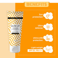 Glow Up VANILLA SUNSCREEN WITH SPF 50 & PA+++ 60g