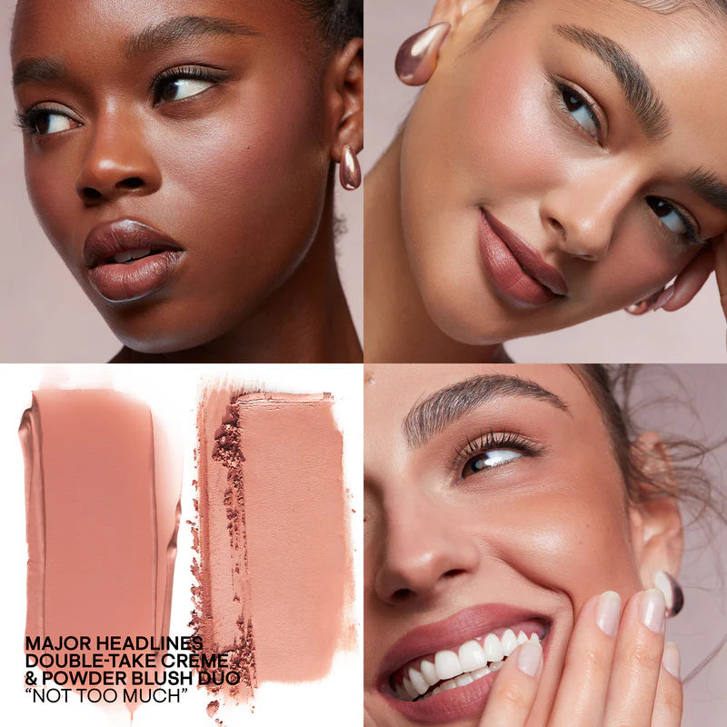 Patrick Ta For Face Double-Take Creme & Powder Blush Duo Creme Double Tenue & Poudre Blush