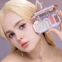 Flower Knows Moonlight Mermaid Five-Color Jewelry Eyeshadow Palette 6.3g (03 Ocean Siren)