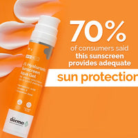 The Derma co 1% Hyaluronic Sunscreen Aqua Gel - 50g Broad Spectrum Protection SPF 60 PA++++ | Non-Greasy