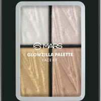 MARS 4 Color Glowzilla Palette Blush and Highlight Kit, Multicolor (FP03-02)