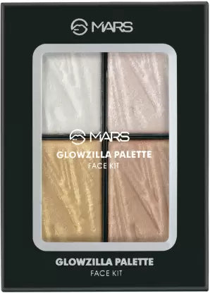 MARS 4 Color Glowzilla Palette Blush and Highlight Kit, Multicolor (FP03-02)