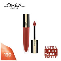 Loreal Paris Rouge Signature Matte Liquid Lipstick - Soft-Matte Finish, Super-Lightweight Formula, 7 g 130 I Amaze