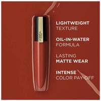 Loreal Paris Rouge Signature Matte Liquid Lipstick - Soft-Matte Finish, Super-Lightweight Formula, 7 g 130 I Amaze