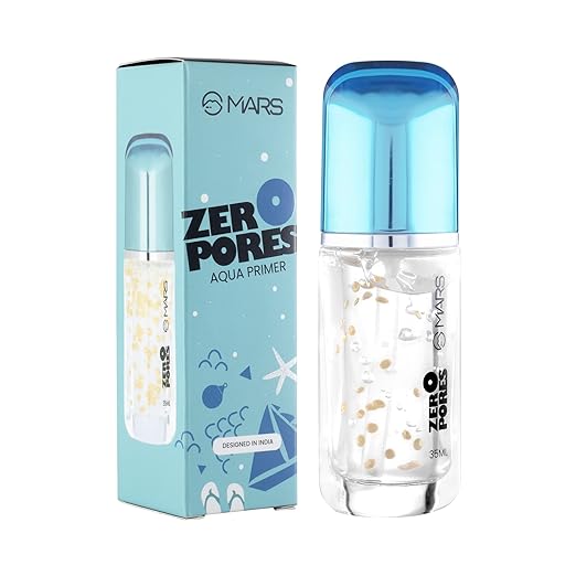 Mars HD Zero Pores Primer Oil Free Make Up Base, 35 ml | For Smooth & Fair Skin | Brighten & Lighten Skin