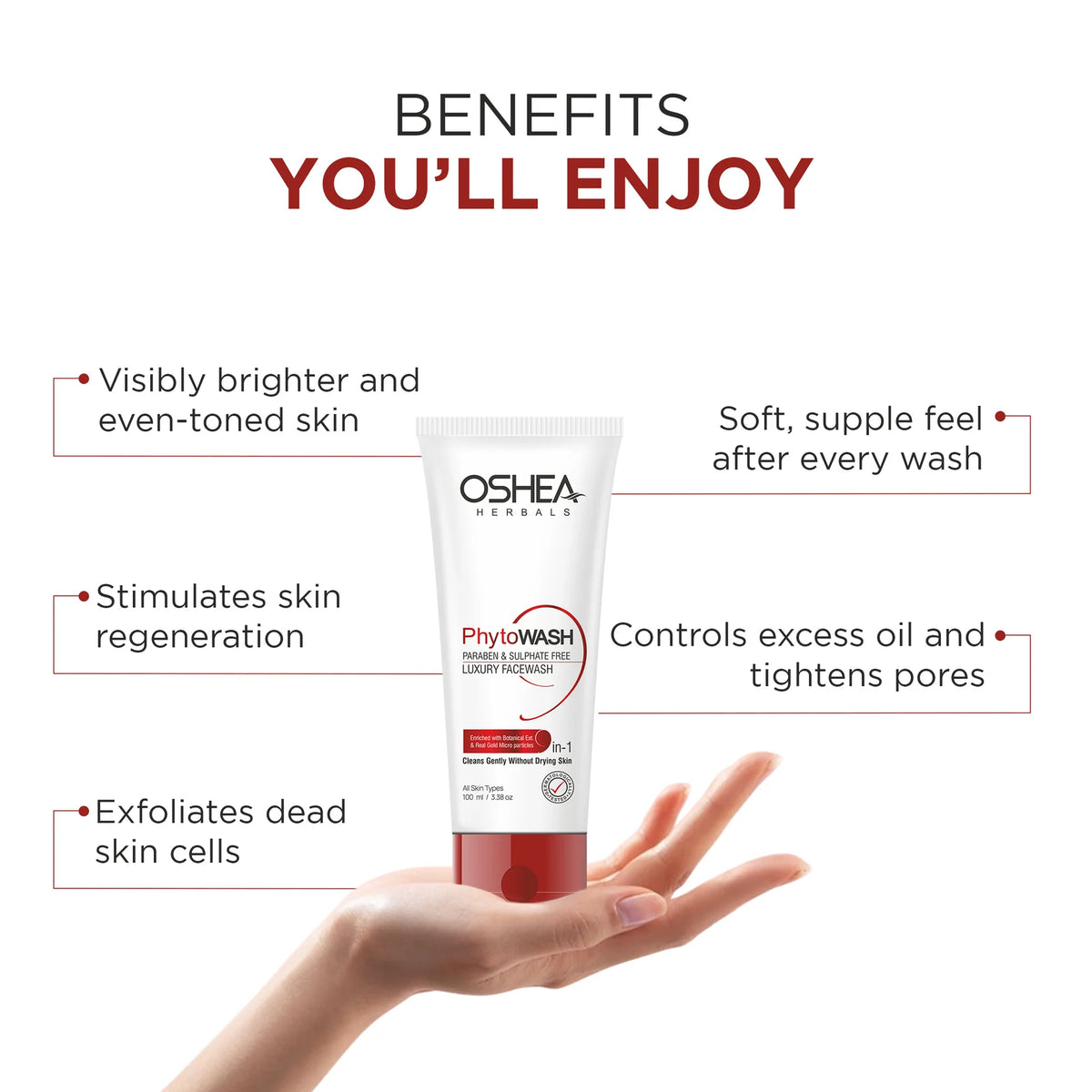 Oshea Herbals Phytowash Luxury Facewash 100ml