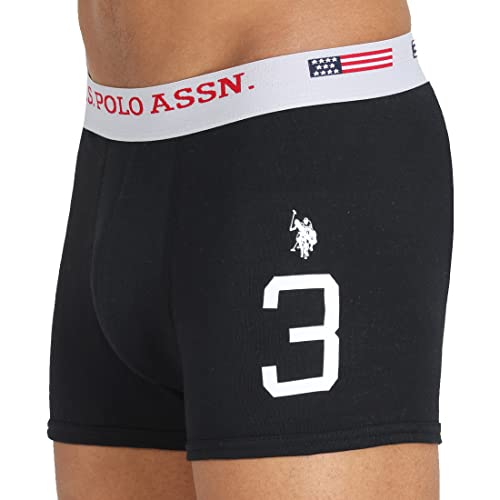 U.S. POLO ASSN. Mens Numeric Print Cotton Stretch I015 Trunks (Pack of 1)