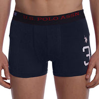 U.S. POLO ASSN. Mens Numeric Print Cotton Stretch I015 Trunks (Pack of 1)