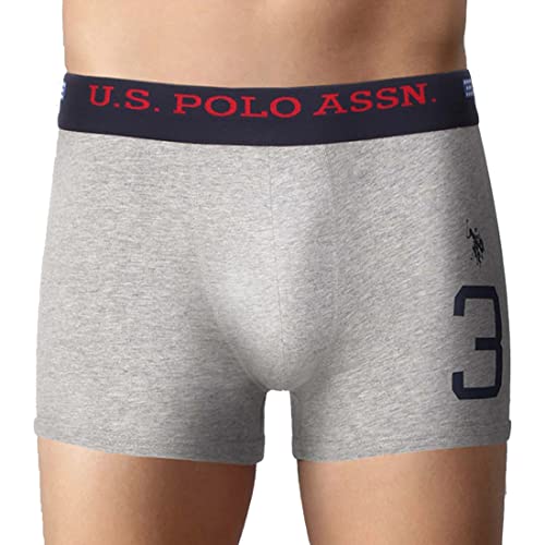 U.S. POLO ASSN. Mens Numeric Print Cotton Stretch I015 Trunks (Pack of 1)