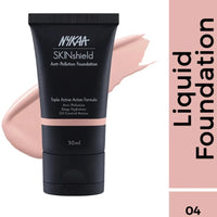 Nykaa SkinShield Anti-Pollution Matte Foundation rose beige 04 ( 30ML )