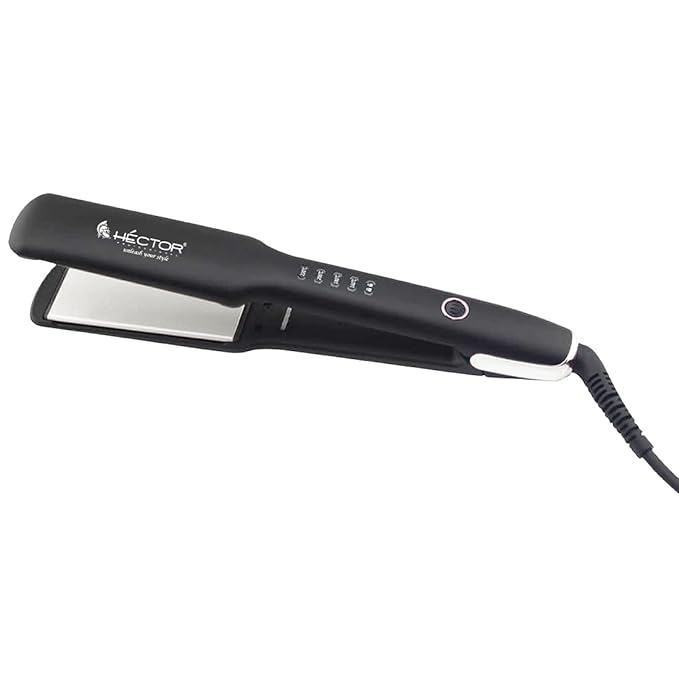 Hector Titanium Pro Plus Hair Straightener (Black)