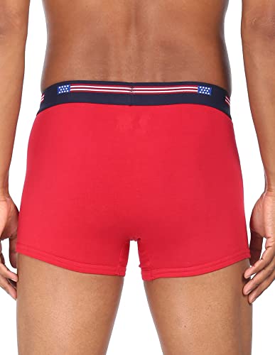 U.S. POLO ASSN. Mens Numeric Print Cotton Stretch I015 Trunks (Pack of 1)