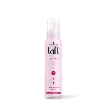 Schwarzkopf Taft Locken Hair Mousse, For long lasting curls, Weather-proof formula, Hold 3 with no stickiness