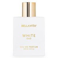 BELLAVITA White Oud Unisex Eau De Parfum Perfume with Orange, Patchouli, Musk|Premium, Long Lasting Oud & Fruity Fragrance for Men & Women,100ML